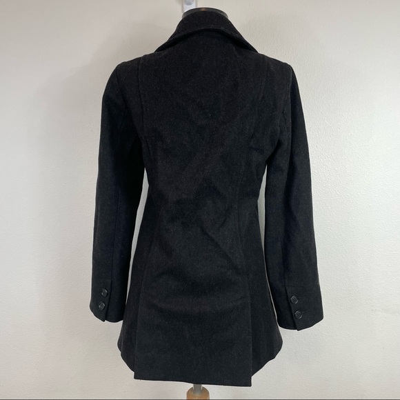 J. Crew Black Wool Blend Peacoat Jacket Size XSP - Picture 3 of 15